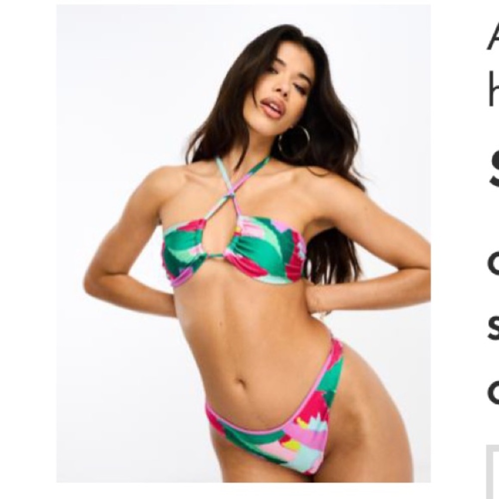 Colorful Abstract Bikini Set - Picture 2 of 2